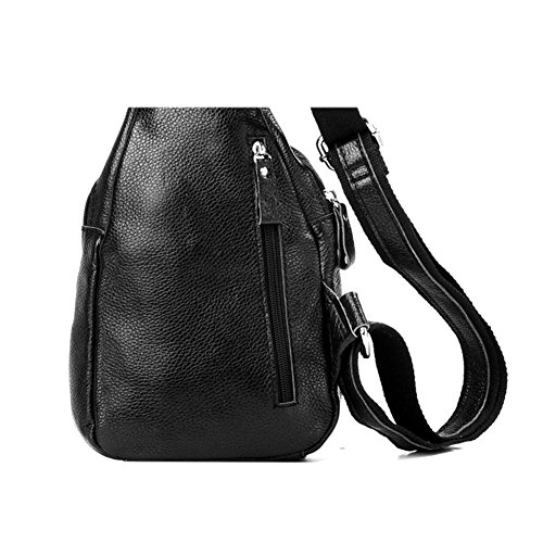 Modelshow Frauen Echtes Leder Brust Paket Freizeit Hintere Paket Bote Paket Schulter Paket