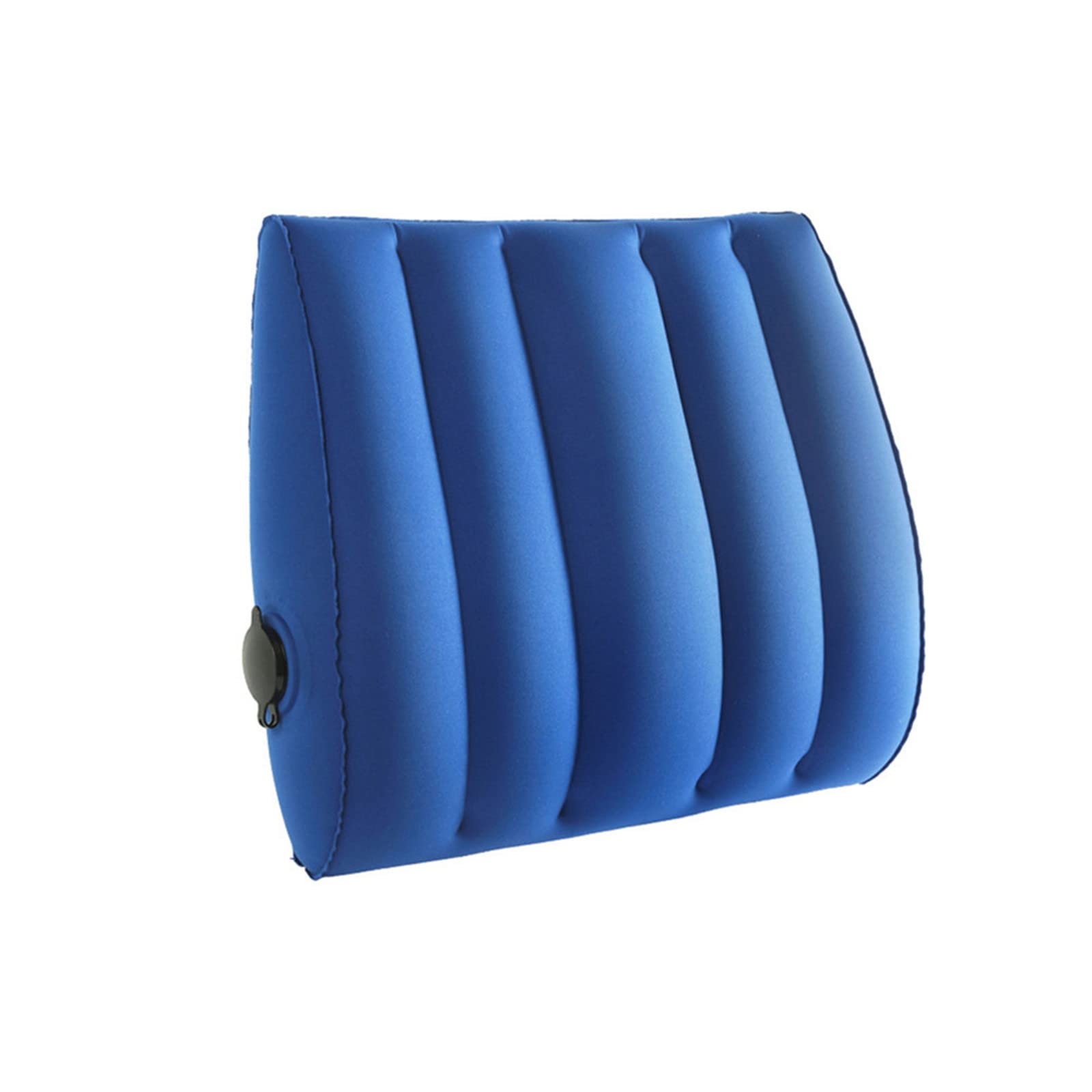 KIPETTO Inflatable Travel Pillow Lumbar Support Cushion with Storage Bag, Compressible, Compact, Comfortable, Use for Car or Office Chair, Blue