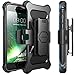 i-Blason Transformer Series Case Designed for iPhone 7/iPhone 8, [Kickstand] [Heavy Duty] [Dual Layer] Combo Holster Cover case with [Locking Belt Swivel Clip] (Blue)