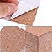 LOCOLO 80 Pieces Self-Adhesive Cork Squares Set, 3.5 x 3.5 Inches Cork Squares Cork Board Squares Backing Cork Tiles Sheets Cork Mat for Coasters and DIY Crafts
