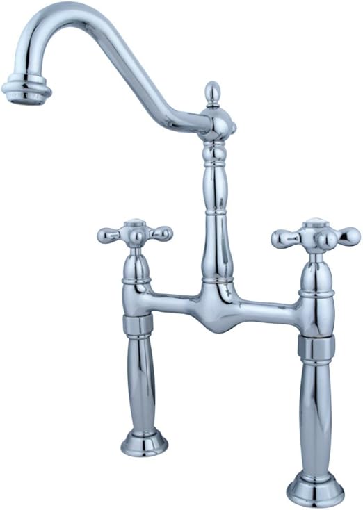 Elements Of Design Es1071ax Vessel Sink Faucet With Cross Handle