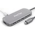 USB C Hub, HooToo Shuttle 3.1 Type C Hub with Power Delivery for Charging, HDMI Output, Card Reader, 3 USB 3.0 Ports - Space Gray
