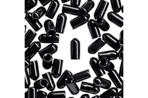 WidgetCo #10 Screw Thread Protectors, Covers Ends of Screws & Bolts, Slip On, Black (Qty 25)