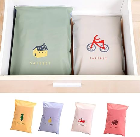 wiFndTu Bolsa de Almacenamiento, 8 Piezas de Dibujos Animados, Paquete