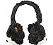 ReTrak Retractable Animalz Tangle-Free, Volume Limiting (85 dB) Over Ear Headphones for Kids, Black Bear (ETAUDFBEAR)