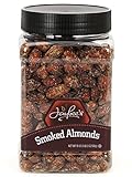 Jaybee's Freshly Smoked Almonds (18oz) - Great for Holiday Gift Giving or As Everyday Snack - Reusable Container - Certified Kosher Perfect Almond Snack