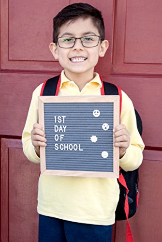 image for Bewords Changeable Letter Board 10 x 10 with Felt Board Letters, Mount