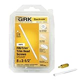 GRK Fasteners 96065 White FIN/Trim #8 x