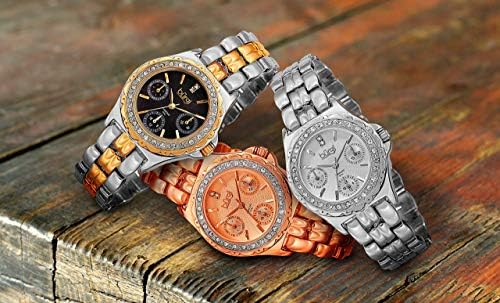 بورجي ساعة عملية كاجوال نساء انالوج بعقارب متعددة Bur117yg Amazon Ae