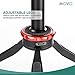 Movo Universal Mini Camera Tripod with Extendable Pole (MV-T1) Adjustable Head, Heavy-Duty Aluminum Travel Stand for DSLR, Mirrorless, GoPro, Smartphones, Compact, Portable