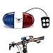 Comsmart Bike Light 6 LED Bicycle Lights Cycling Night Light Horn Alarm Bell Super Loud 4 Loud Siren Sound Trumpet