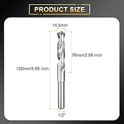HARFINGTON 14.5mm Drill Bit 1/2" Reduced Shank