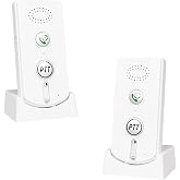 Pumwoy 2 Way Wireless Intercom for Home Hospital Hotel,1000m Range Indoor Intercoms Wireless(White), JY00024