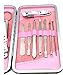 Alibuy Manicure Pedicure Set 12 in 1 Nail Clippers Cuticle Cutters Stainless Steel Professional Toenail Clippers Nail Scissors Grooming Kit for Men Women with Travel Case