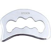 STICKON Gua Sha Massage Tool Stainless Steel Gua Sha Scraping Massage Tools IASTM Tools Great Soft Tissue Mobilization Tool(STICKON-33)