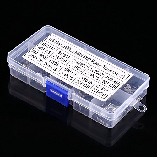 200pcs 10 Values Silicon Transistors Assortment BC337, BC327, 2N2222, 2N2907, 2N3904, 2N3906 - Thumbnail 7