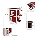 Petsfit Outdoor Cat House, 2 Story Outside Cat Shelter Condo Enclosure with Escape Door for Stray Feral Cats Weatherproof