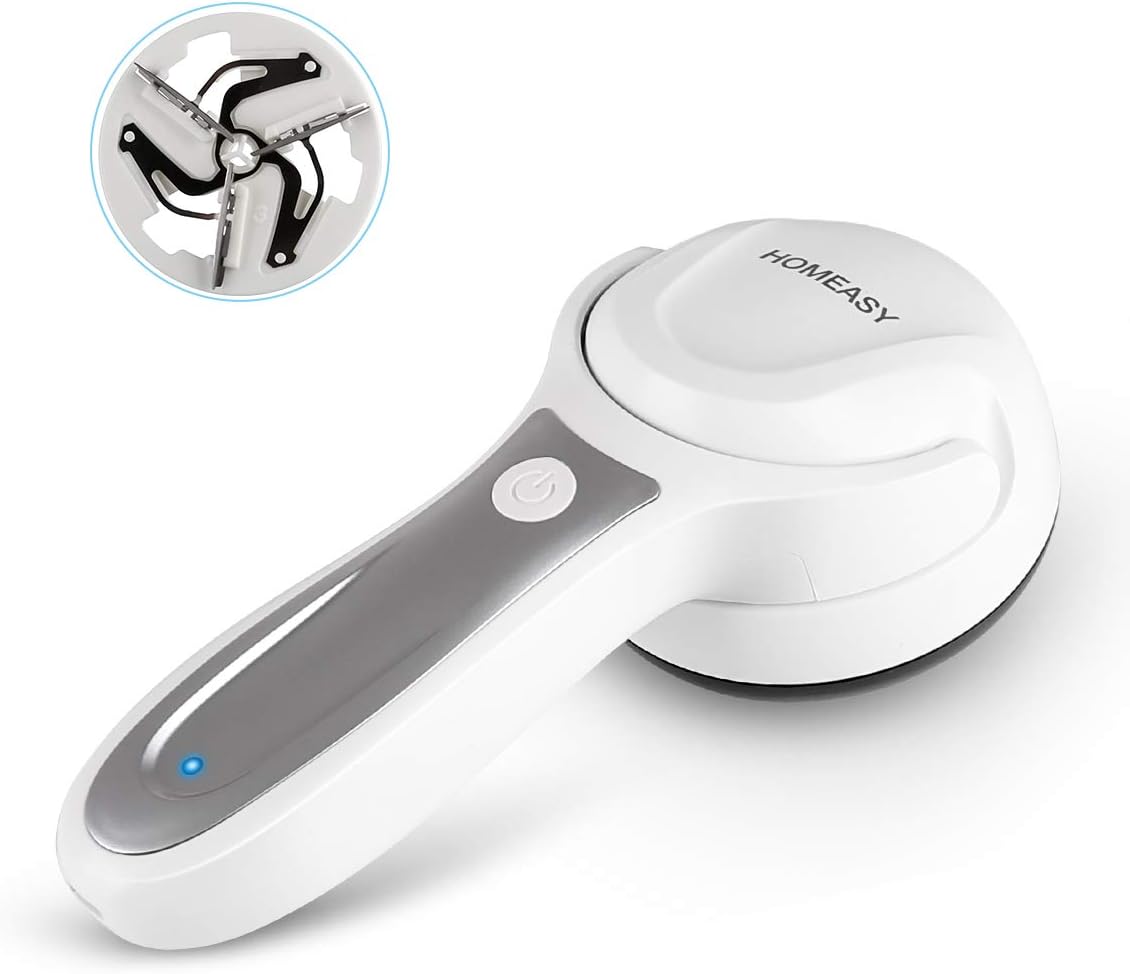 homeasy Fabric Shaver, Electric Lint Remover Lint Razor with 1 Extra