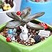 EBOOT 89 Pieces Fairy Garden Accessories Miniature Ornaments Kit with 1 Piece Tweezer Tool for DIY Fairy Garden Decoration