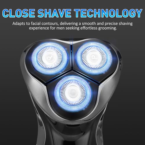 Phisco Rasuradora Eléctrica Recargable para Hombre, Afeitado Preciso y Suave, Diseño Impermeable, Batería de Larga Duración, Sistema Antitirones, Ideal para Viajes