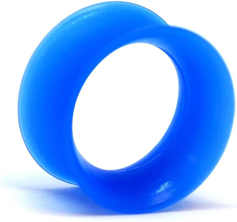 Kaos Original Silicone Skin Eyelet - Colbalt Blue - Ultra Thin Flesh Tunnel