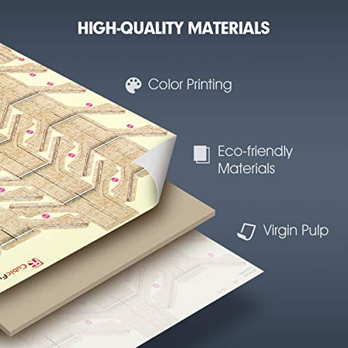 CubicFun National Geographic 3D Puzzle for Adults Kids Notre Dame de Paris Model Kits France Architecture Gothic Cathedral Model Building Puzzles with Booklet, Gifts for Woman Men, 128 Pieces