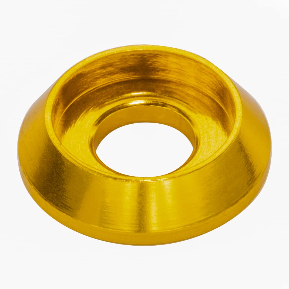 Photo 1 of [60PCS] M3 Counterbore Washers Color Golden, Anodized Aluminum Alloy, Head Washers Gaskets Cup Shim for Screw RC/FPV/PC/Drone/Toys/Mechanical Accessories Parts