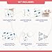 Magnetic Cabinet & Drawers Locks - 8 Locks + 2 Keys, 2 Installation Options: 3M Adhesive OR Screws