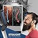 Electric Beard Straightener Comb, Professional Quick Styling Comb, Multifunctional Hair Comb Beard Iron, Portable Heating Beard Brush with Anti-Scald Feature