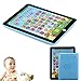 Kids Learning Pad Toy Children English Preschool Early Educational Computer Machine Tablet Blue