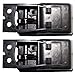 AutoandArt Brock Replacement for Pair of Inside Inner Gray Door Handle Compatible with 86-97 Pickup Truck 8067055G03