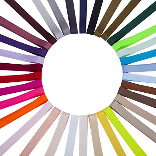Herringbone Twill Woven Ribbon,19mm Soft Handle Webbing Tape for Decoration Crafts Dressmaking, Clothing Loops and Ties.Tested to European ISO Standards,35 Colors by Neotrims. Hunter Green, 3mt