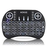 OEM Computer Keyboards AOKVIE Mini 2.4Ghz Backlit Wireless Touchpad Keyboard With Mouse For Pc