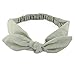 Yeshan Women and Girls Elastic Rabbit Bow Headbands/Bandana/Turban/Headwrap/Hairband with a Wired headband,pack of 6