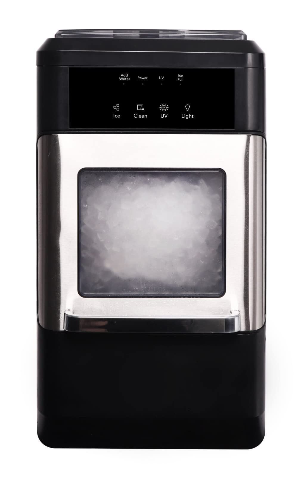 44 lbs. Crunchy Chewable Nugget Ice Maker Stainless Steel