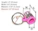 EZ Splitz Cigar Cutter Blunt Splitters - Small Size Cigar (Pink) With Solid Steel Keychain by SirGARA