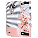 LG G4 Case, ULAK 3 in 1 Shield Shock Absorbing Case with Hybrid Cover Soft silicone + Hard PC Material Design for LG G4 (5.5