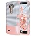 LG G4 Case, ULAK 3 in 1 Shield Shock Absorbing Case with Hybrid Cover Soft silicone + Hard PC Material Design for LG G4 (5.5