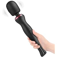 XinHAU Wand Massager Powerful with Memory, Portable Massage Wand with 8 Speeds 20 Patterns, Cordless and Handheld, USB…