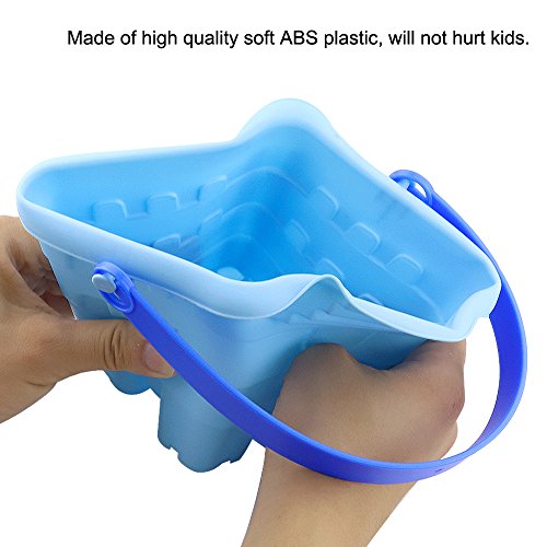 image for HEHALI 16 PCS Beach Sand Toys Set for Kids with Slag Truck, Sand Wheel