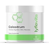 Colostrum Powder for Humans - Premium Organic Colostrum Powder With High IgG For Gut Health, Immune Support, Hair & Skin Supplement for Immunity, Organic Grass Fed Bovine Colostrum Powder, 60 Servings