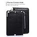 iPad Air 2 Case, TabPow All-in-One - Premium PU Leather Smart Case Cover with Card Slots, Kickstand, Elastic Hand Strap Grip for iPad Air 2 (2014 Edition) - Black