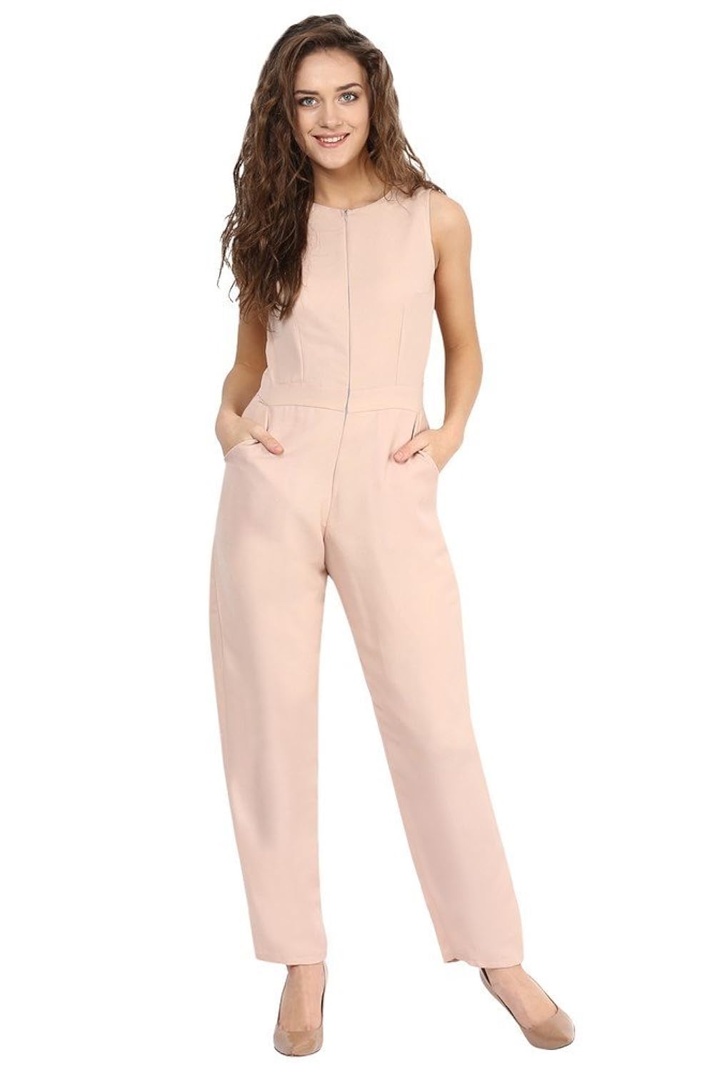 miss chase women's crepe straight jumpsuit
