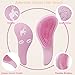 Terresa Detangler Hair Brush for Wet or Dry, Thick or Thin, Curly or Straight Detangling Hair - Shampoo Brush Children’s Hair Tangles Painless with Pink, Angel Wing and Unicorn Hair Comb Set