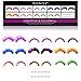 SHANY Eyelash extend - set of 10 assorted reusable eyelashes - Color Frenzy MULTI-COLORED