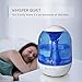 Eufy Humos Air 1.0, Ultrasonic Cool Mist Humidifier with Ultra-Quiet Operation, Anti-Bacterial Water Warmer, 1.0 Gallon / 4 Liter, Up to 20 Hours Use, Auto Shut-Off, Single-Room / Studio / Office Use