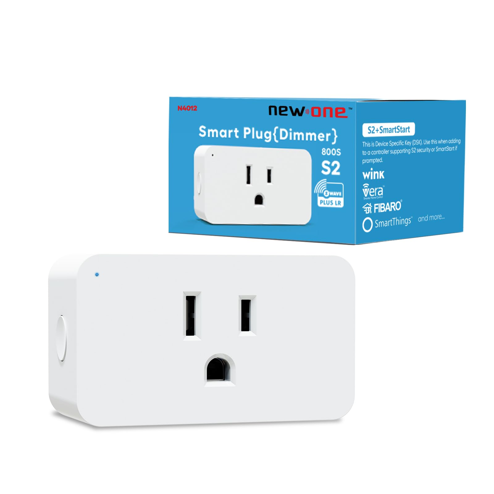 Photo 1 of New One Zwave Dimmer Plug, 800 Series Z-Wave Smart Dimmer Plug, Bult in Zwave Repeater, Z-Wave Outlet, Z-Wave Hub Required, Work with Hubitat, SmartThings, Vera, Wink, Fibaro, Homeseer, 2GIG