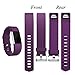 GEAK Bands for Fitbit Charge 2, Adjustable Sports Wrist Bands for Fitbit Charge 2, Small Plum