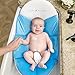 Baby Delight Cushy Nest Cloud Infant Bather | Blue | Support & Comfort for Bathing | Fits in Most Sinks and Tubs | Machine Washable Cushion