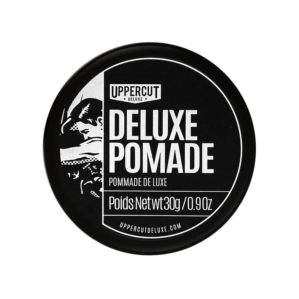 Uppercut Deluxe, Deluxe Pomade Midi, Professional Water Based Pomade to Create Timeless and Classic Looks, Strong Hold and High Shine 30g